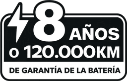 Garantía de 8 años o 120.000 km
